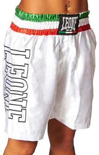 LEONE 1947, Pantalones Cortos De Boxeo, Blanco, M, AB733