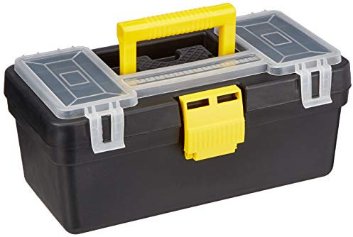 MAURER 91955 Caja Herramientas Minibox 330x175x145 mm, Giallo/Nero