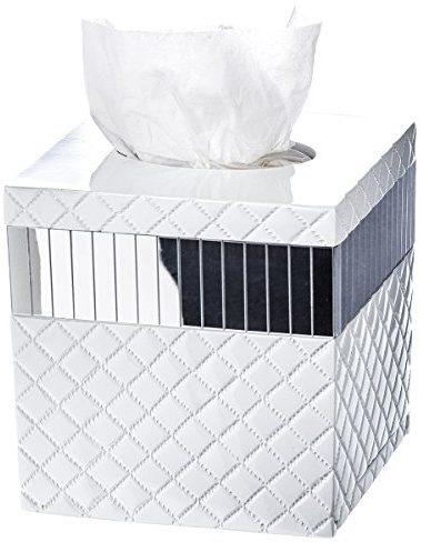 Gesteppt Spiegel Tissue Box (Square)