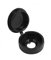 Merriway BH03989 (50 Pcs) Black Hinged Screw Cup and Cover For No. 6 and No. 8 Screws - Pack of 50 Pieces