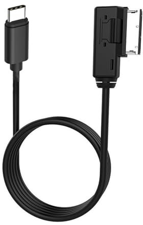 Hain Audi VW Media in AMI MDI USB-C 3.1 Type C Gen2 Aux Charge Adapter Fit A4 A6 Q5 Q7 for New MacBook & Chromebook, Samsung Galaxy S8 S8 Plus, LG G6 V20,Google Pixel,Nexus 6P 5X, Nintendo Switch