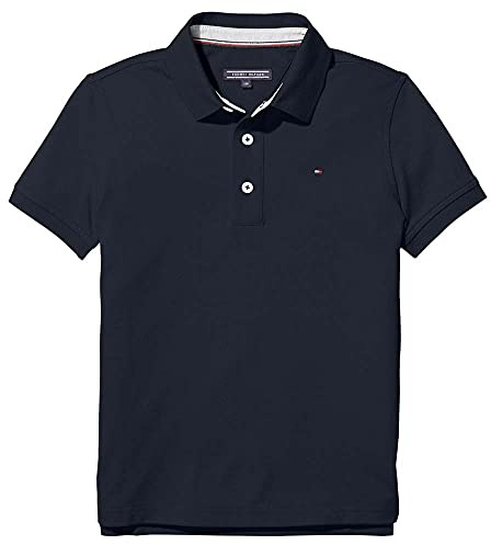 Tommy Hilfiger Bambino Maglietta Polo Maniche Corte in Cotone Bio