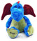 CreaDesign Personalisiertes Drachen Plüschtier mit Name 32 cm Plüsch Stofftier für Kinder, Kuscheltier für Jungen & Mädchen, Gewohnheit Babygeschenk für Geburt, Schule und Kinderzimmer