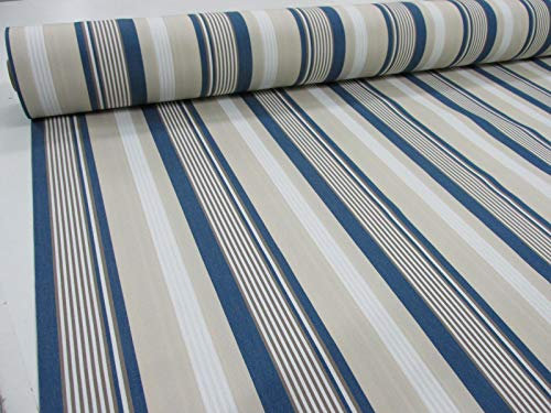 Confección Saymi Metraje 3,45 MTS. Tejido Lona acrílica Ref. Raya 57 Vaquera, con Ancho 3,20 MTS.