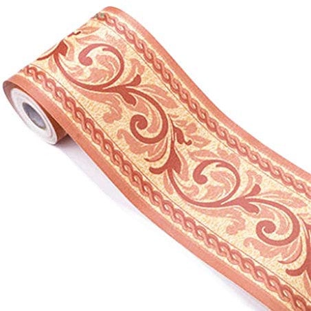 Carta da parati autoadesiva elegante con motivo forale, adesivo da parete, per bagno, cucina, soffitto, bordo impermeabile, rimovibile, 10 cm x 10 metri