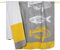 pad - Fish - Decke/Wohndecke - Materialmix - Gelb - 150 x 200cm