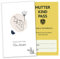 OLGS 3-tlg. Mutter-Kind-Passhülle Österreich personalisierbar Modern Lineart | Schwangerschaft Schutzhülle Muki-Pass mit Fach für Ultraschallbilder (MuKiPass personalisiert, Peace)