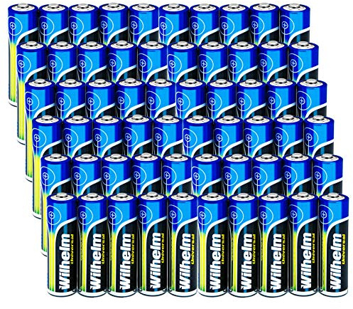 Wilhelm AA Batterien Alkaline Universal Mignon 1,5 V 2800 mAh – 60 Stück