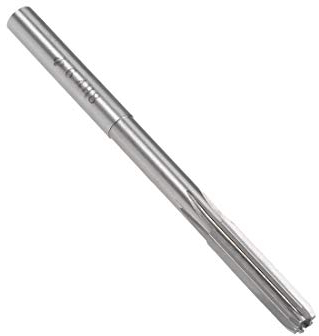 sourcing map 6,4mm Fraise Alésoir HSS Cobalt M35 Tour Machine Alésoir D4 6 Droit Cannelures Rond Tige Fraisage Outil Coupe pour Inoxidable Acier Alliage Cuivre Métal