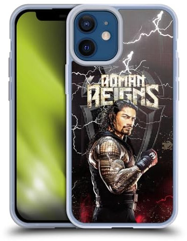 Head Case Designs Offizielle WWE Roman Reigns Superstars Soft Gel Handyhülle Hülle kompatibel mit Apple iPhone 12 Mini