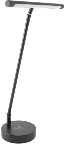 GEWA Pianoleuchte PL-78, Musiklampe, Notenpultleuchte (dimmbar und Intuitiv bedienbar, einfache Anpassung, nachhaltig und energiesparend, USB-Ladebuchse enthalten, inkl. Netzteil), Schwarz Matt