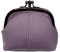LOLUNA® Porte-Monnaie Femme Cuir véritable Agneau Souple - Fermoir Clic Clac et Compartiment Fermeture - Couleurs au Choix (Violet/Parme)