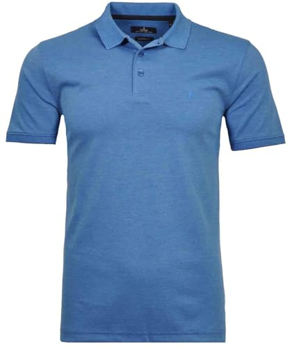 RAGMAN Herren Softknit-Polo modern fit Aqua-702, XL