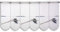 Startex Scheibengardine Fischerboot mit Netz Höhe 45cm | Verschiedene Breiten | Gardine | Panneaux (BxH 128x45cm)