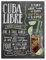 Cuba Libre Rezept (Englisch) Poster von Lily & Val 30 x 40 cm Wandbilder Wanddeko