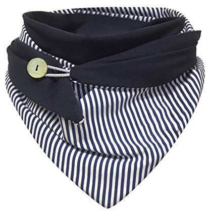 Damen Schal Dreiecksschal Groß Elegant Bunt Button Knopf Dreieckstuch Weich Warme Herbstschal Winterschal Karo Tartan Streifen Herbstschal Halstücher Cape Scarf Lätzchen Dreieckstuch
