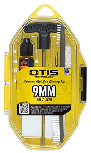 Otis Technology . Kit de limpieza de pistola 38 cal/9 mm/.357 con varilla de latón