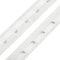 1m Haken- und Ösenband aus Baumwolle 25mm Meterware Korsettband Bodyverschluss Miederband Farbwahl, Größe:Breite 25 mm | Abstand 25 mm, Farbe:weiß