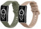 kwmobile 2x Cinturino TPU Silicone Fibbia Compatibile con Huawei Band 10/9 / 8 Cinturino - Cinturini 14-22 cm