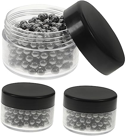 Mobestech 900 Piezas Bola De Mezcla De Pintura Bolas De Pintura Diluyente De Esmalte De Uñas con Gotero Bolas Agitadoras De Esmalte De Uñas De Limpieza Acero Inoxidable Limpio
