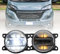 NSLUMO LED Nebelscheinwerfer DRL Tagfahrlicht für Fi.at Ducato Doblo Talento Frontstoßstange Nebelscheinwerfer Reflektoren Montage Blinker DLR-Lauflicht 2 Stück klare Linse