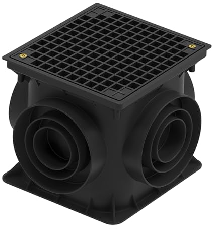 DN75 DN110 DN160 Bodenablauf mit Diebstahlschutz Kunststoff Rückstauklappe