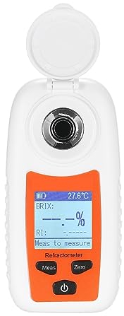 LOMCOT Refraktometer LCD Digital Refraktometer Handheld Honig Refraktometer ATC Zucker Prozent Tester Konzentration Detektor