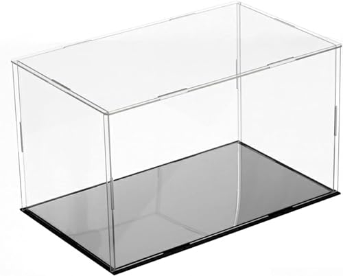 Acryl-Vitrine mit abnehmbarem Würfel-Organizer for Spielzeugmodell-Display, Sammlerstück-Aufbewahrungsdisplay mit schwarzem Sockel, anpassbar(Size:(LxWxH) 50x40x35cm)