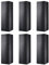 PKGMAGIC 6 cajas de regalo de vino 34,3 x 11,4 x 10,2 cm, cajas de botella para licor y champán, cajas de vino para regalos, cajas de regalo plegables con cierre magnético (negro brillante)