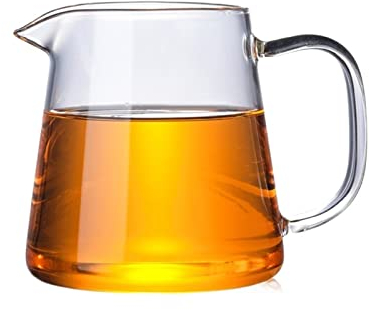 HJUGHPN Coupe Glass Tea Pitcher Tea Set Glass Pitcher Coffee Pot Water Jug Heat-Resistant Cup Anti-Scalding Tasting Cup