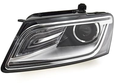 EDA PREMIUM auto Scheinwerfer, Frontscheinwerfer Links 8R0941043 passend für 4udi Q5 8R 2012-2016, mit Stellmotor für LWR, Bi-Xenon, D3S, ECE, ohne LED-Steuergerät, mit Tagfahrlicht (LED)