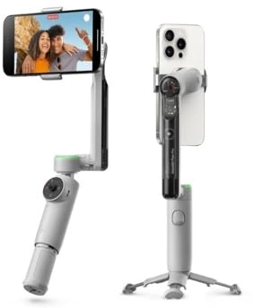 Estabilizador de cardán Apto for teléfono Inteligente, Apple DockKit habilitado, Seguimiento de 360º, estabilización de 3 Ejes(Gery Pro Tripod Kit)