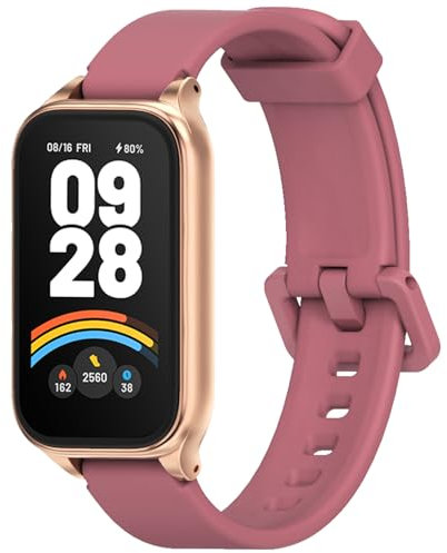 CHULN Bracciale Compatibile con Xiaomi Smart Band 9 Active/Redmi Smart Band 3 Cinturino, Cinturino in Silicone Morbido Compatibile con Xiaomi Smart Band 9 Active/Redmi Smart Band 3 Cinturino