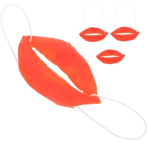 GLSTOY Cosplay Wurstmaul 4 Stück Leichtes Verschleißfestes Party Requisit Mit Roten Lippen Für Halloween Karneval Und Kostümpartys