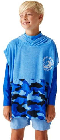 Regatta Kids Kids Towel Robe with Hood - Perfect for Outdoor Water Activities