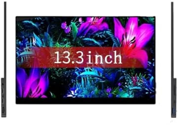 JQVDE Monitor Portatile OLED 4K da 13,3 Pollici AMOLED 100% DCI-P3 USB-C Secondo Schermo da Gioco Adatto for Laptop Xbox Adatto for Switch Adatto for PS5/4 Adatto for MacBook(SU13O)