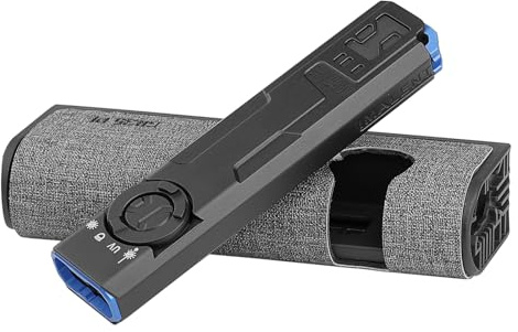 IMALENT GR35 Linterna LED de mano 2800 Lúmenes Táctica Recargable USB-C con Led UV Luz Verde Aensor Impermeable Defensivo Para Senderismo Acampar Pesca Emergencias EDC (Incluye Estuche Carga)