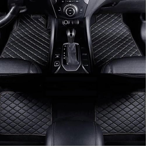 SDDWSDW Auto Fußmatten für BAIC Beijing X7 X75 2023 2024, Allwetterschutz Leder Fussmatten Auto Fussmatten Set Autofußmatten Automatte, Interieur Accessoires,B/Black