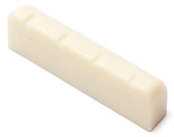 Milisten 4 String Ivory Plastic Banjo Nut Replacement for String Banjos Flat Bottom Design for Enhanced Sound