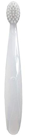 RADIUS Children's Toothbrush Pure Brush Ultra Soft BPA Free ADA Accepted Designed for Delicate Teeth for Kids 6 Months and Up - Clear - Pack of 1