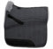 Engel Reitsport | SCHABRA1-D-GRA-SIL | Schabracke | Steppstoff | Lammfell im Sattelbereich | Half Lined | Fellkranz vorne | Dressur | Stoff grau Fell Silber