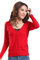 Mooncolour Womens 24 Colors Knit Outwear Autumn Cardigan Sweater, Red, UK12