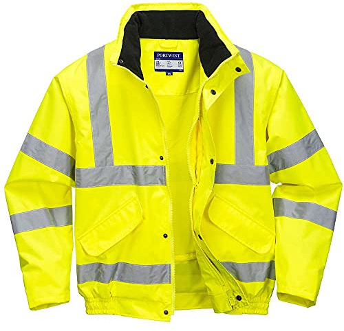 Portwest Hi-Vis Breathable Mesh Lined Jacket, Color: Yellow, Size: XXL, RT62YERXXL