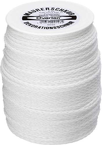 Overmann 002303000101000AA Maurerschnur 3 mm x 100 m aus Polyethylen, Weiß