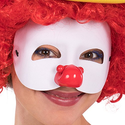 Carnival Toys 1703 Halbmaske Clown, one Size