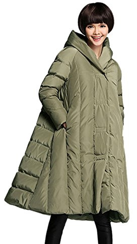 semen Damen Steppmantel mit Kapuze Mantel Lang Winterjacke Wintermantel verdickte Winterjacke mit Gurtel Daunenmantel Parka Kapuzenjacke Outwear