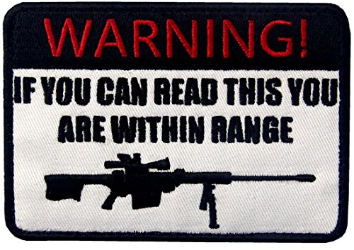 Taktisch Wenn Sie dies lesen können, sind Sie in Reichweite Flicken Bestickter Aufnäher mit Haken- und Flauschbänder