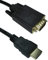 1m ACTIVE HDMI to 15 Pin VGA Monitor Converter Cable – Male/Plug PC/Laptop/TV Video Adapter Lead/Cord – 1080P Full HD Screen – Loops