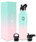 Insulated Water Bottle with Straw Lid Narrow - 710ml (3 Lids) - Cold 24hrs & Hot 12hrs Drinks - Double-Walled Stainless Steel Metal Leakproof Travel Sports Gym Camping & Hiking Hydration Flask