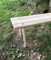 Sonder: Breite mittelalterliche Bank, aus Eiche 25-30 mm mit 8-kantigen Beinen, 95 cm lang, 35cm breit
